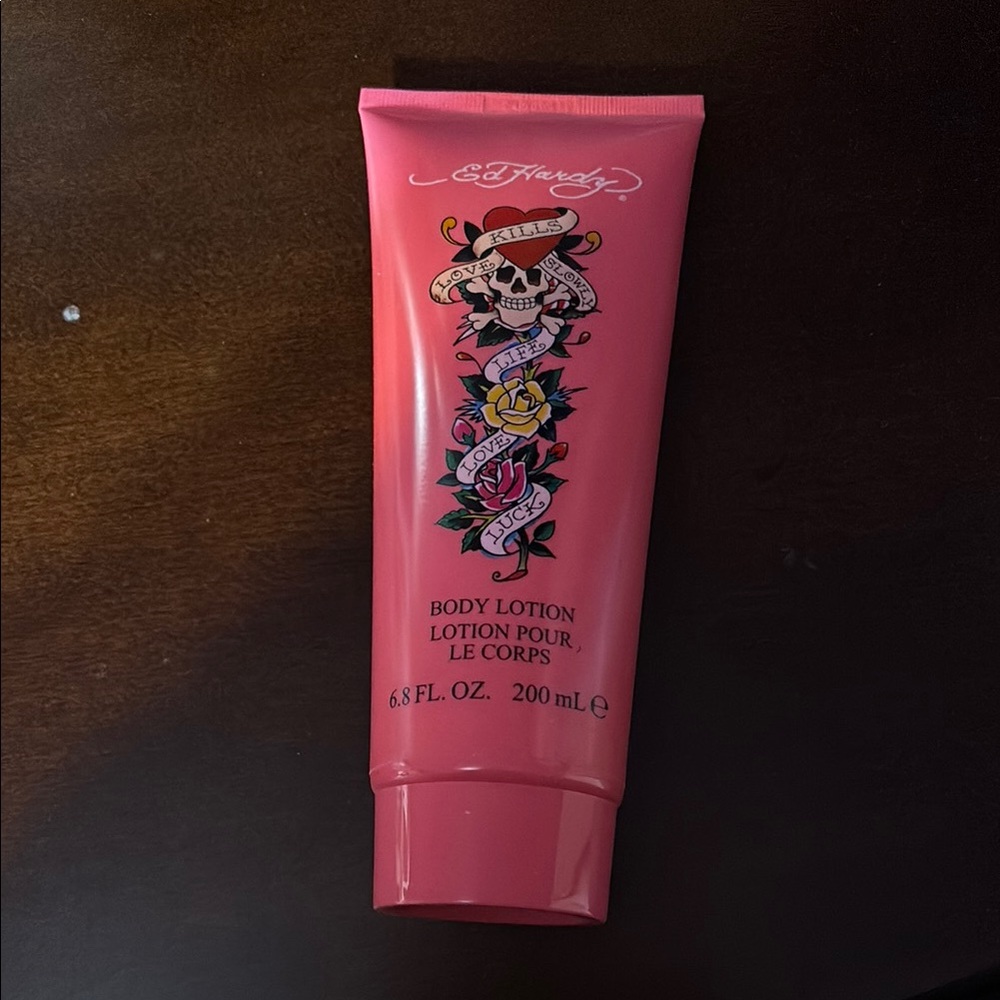 Ed Hardy Pink Tattoo-Inspired Body Lotion